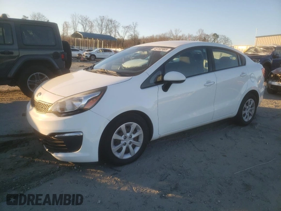 2017 Kia Rio LX with VIN KNADM4A32H6059904, listed as a Copart auction lot 48192985 with 84,287 mi miles and Salvage Title. Bid and sale history available at carsss.com. Image 1.