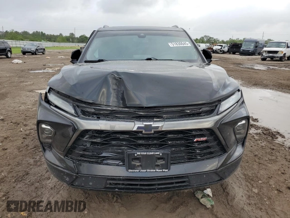 2023 Chevrolet Blazer RS с VIN 3GNKBERS3PS103119, выставлен на аукционе Copart как лот 51830645 с пробегом 34 359 миль миль и Списание • Salvage title. История ставок и продаж доступна на DreamBid. Изображение 5.