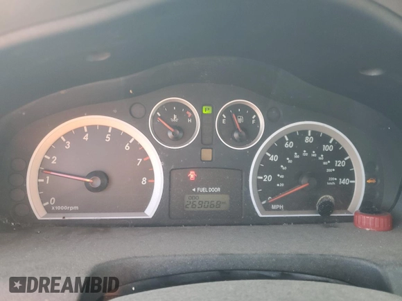 2006 Hyundai Santa Fe GLS with VIN KM8SC13D76U100808, listed as a Copart auction lot 89007045 with 269,068 mi miles and Salvage Title. Bid and sale history available at carsss.com. Image 9.