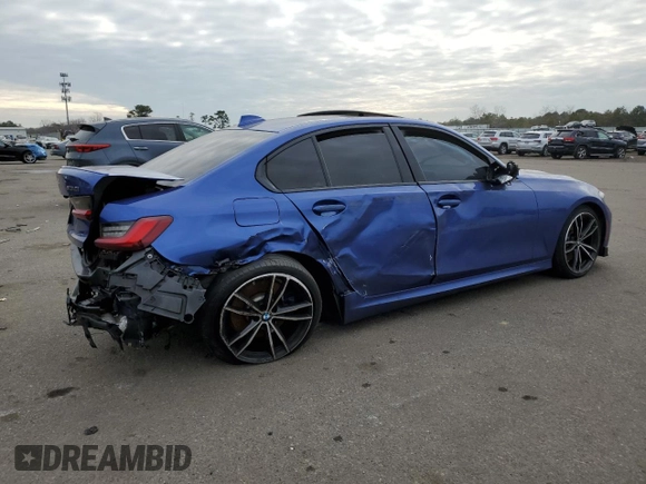 2022 BMW 3 Series M340i xDrive with VIN 3MW5U9J0XN8C32161, listed as a Copart auction lot 87854225 with 14,917 mi miles and Salvage Title. Bid and sale history available at carsss.com. Image 3.