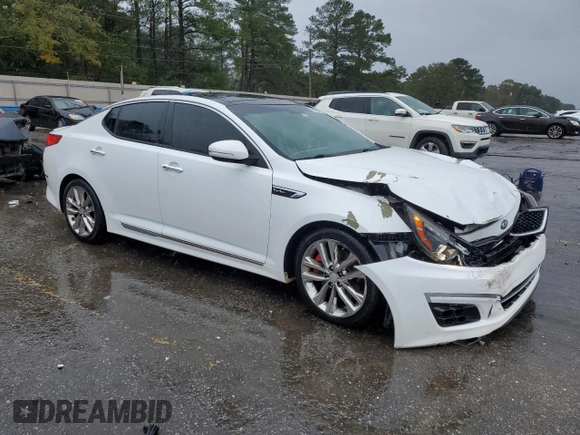 2015 Kia Optima SXL Turbo with VIN 5XXGR4A61FG460113, listed as a Copart auction lot 83694364 with 144,901 mi miles and Salvage Title. Bid and sale history available at DreamBid. Image 4.