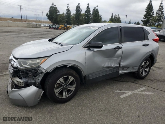 2017 Honda CR-V LX with VIN 2HKRW5H38HH401540, listed as a Copart auction lot 53505555 with 64,013 mi miles and Salvage Title. Bid and sale history available at carsss.com. Image 1.