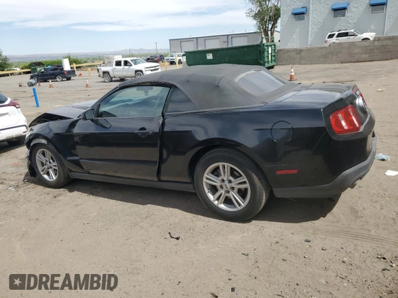 2012 Ford Mustang V6 with VIN 1ZVBP8EM4C5276085, listed as a Copart auction lot 58142955 with 159,068 mi miles and Salvage title. Bid and sale history available at DreamBid. Image 2.
