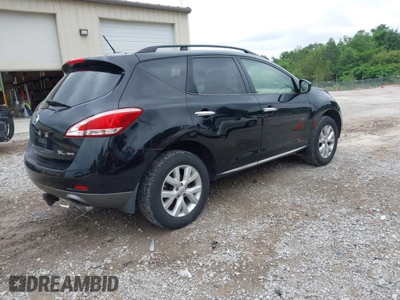 2013 Nissan Murano SV with VIN JN8AZ1MW9DW319306, listed as a IAAI auction lot 42207963 with 153,232 mi miles and . Bid and sale history available at carsss.com. Image 4.