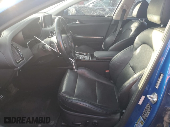 2018 Kia Stinger with VIN KNAE15LA6J6031365, listed as a Copart auction lot 87722525 with 62,489 mi miles and Salvage Title. Bid and sale history available at DreamBid. Image 7.