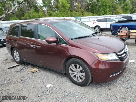 2016 Honda Odyssey EX-L with VIN 5FNRL5H60GB068976, listed as a Copart auction lot 50148215 with 172,333 mi miles and Salvage Title. Bid and sale history available at carsss.com. Image 4.
