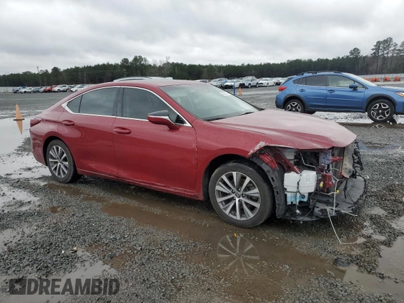 2021 Lexus ES with VIN 58ACZ1B13MU095249, listed as a Copart auction lot 45303775 with 107,799 mi miles and Salvage Title. Bid and sale history available at carsss.com. Image 4.