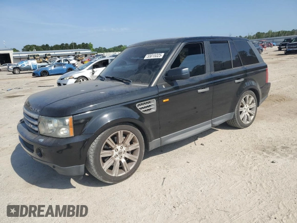 2007 Land Rover Range Rover Sport SC with VIN SALSH234X7A990275, listed as a Copart auction lot 55015325 with 118,427 mi miles and Salvage title. Bid and sale history available at DreamBid. Image 1.
