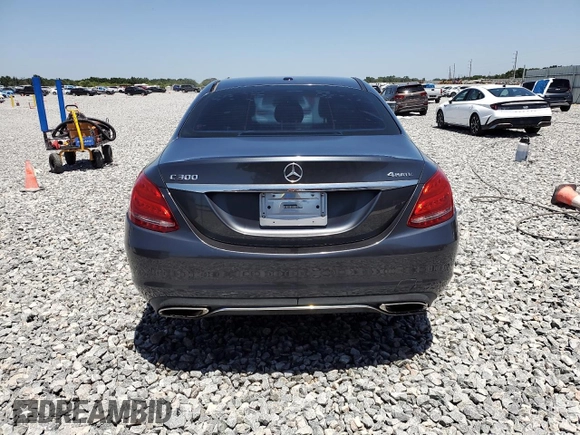 2015 Mercedes-Benz C 300 Luxury with VIN 55SWF4KB6FU001998, listed as a Copart auction lot 54602755 with 140,264 mi miles and Salvage Title. Bid and sale history available at carsss.com. Image 6.