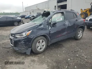 2022 Chevrolet Trax LT with VIN KL7CJPSM9NB548252, listed as a Copart auction lot 56999955 with Not provided miles and Salvage title. Bid and sale history available at DreamBid. Image 1.