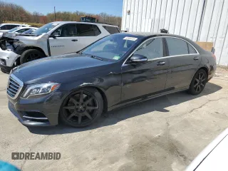 2016 Mercedes-Benz S-Class S 550 with VIN WDDUG8FB0GA216428, listed as a Copart auction lot 53065155 with 105,504 mi miles and Salvage Title. Bid and sale history available at carsss.com. Image 1.