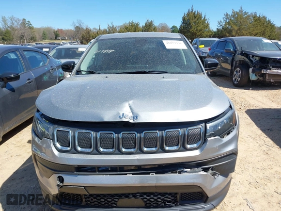 2022 Jeep Compass Sport with VIN 3C4NJCAB7NT217818, listed as a IAAI auction lot 41859331 with 26,682 mi miles and . Bid and sale history available at carsss.com. Image 12.