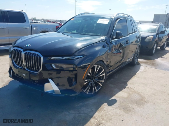 2025 BMW X7 xDrive40i with VIN 5UX23EM01S9X70776, listed as a IAAI auction lot 41653829 with 3,005 mi miles. Bid and sale history available at carsss.com. Image 19.