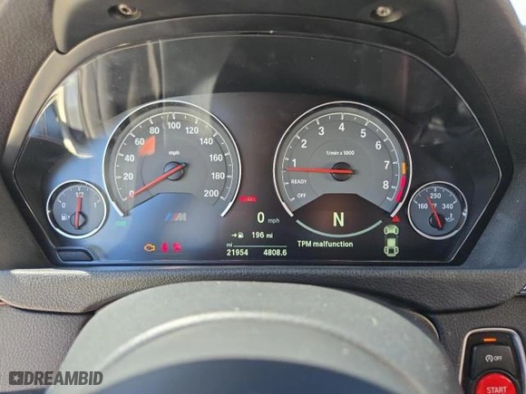 2018 BMW M3 with VIN WBS8M9C57J5J78309, listed as a Copart auction lot 49885395 with NaN miles and Salvage Title. Bid and sale history available at carsss.com. Image 8.