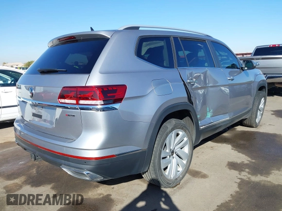 2021 Volkswagen Atlas SEL with VIN 1V2BR2CA9MC595044, listed as a IAAI auction lot 41507412 with 49,170 mi miles and . Bid and sale history available at DreamBid. Image 4.