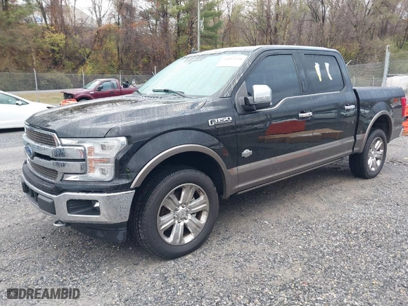 2018 Ford F-150 XL with VIN 1FTEW1EG8JFE53667, listed as a IAAI auction lot 40853148 with 157,460 mi miles. Bid and sale history available at carsss.com. Image 2.