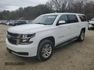 2019 Chevrolet Suburban LT with VIN 1GNSKHKC6KR205434, listed as a Copart auction lot 53950265 with 104,384 mi miles and Salvage Title. Bid and sale history available at DreamBid. Image 1.