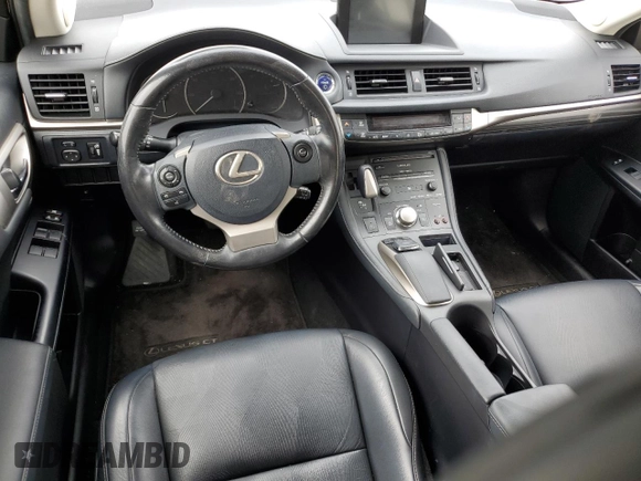 2017 Lexus CT 200h with VIN JTHKD5BH8H2289060, listed as a Copart auction lot 55326975 with 97,580 mi miles and Salvage title. Bid and sale history available at DreamBid. Image 8.