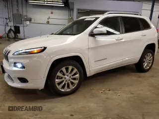 2018 Jeep Cherokee Overland with VIN 1C4PJMJX5JD558242, listed as a Copart auction lot 77577254 with 55,440 mi miles and Salvage Title. Bid and sale history available at carsss.com. Image 1.