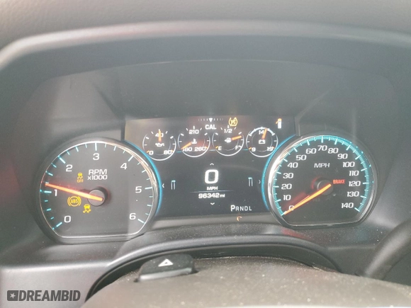 2018 GMC Sierra 1500 Denali with VIN 3GTU2PEJ4JG578976, listed as a Copart auction lot 43475705 with 96,342 mi miles and Salvage Title. Bid and sale history available at carsss.com. Image 9.