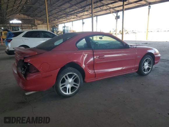 1997 Ford Mustang GT with VIN 1FALP42X5VF110563, listed as a Copart auction lot 47275215 with 126,675 mi miles and Salvage title. Bid and sale history available at DreamBid. Image 3.