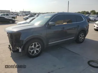 2021 Kia Telluride EX z VIN 5XYP34HC2MG122466, wystawiony jako Copart lot #65590244 z przebiegiem 56 555 mil mil oraz Szkoda całkowita • Salvage title. Historia ofert i sprzedaży dostępna na DreamBid. Obrazek 1.