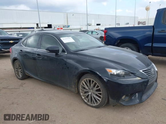 2014 Lexus IS 250 with VIN JTHCF1D25E5006592, listed as a IAAI auction lot 41496707 with 146,212 mi miles. Bid and sale history available at carsss.com. Image 1.
