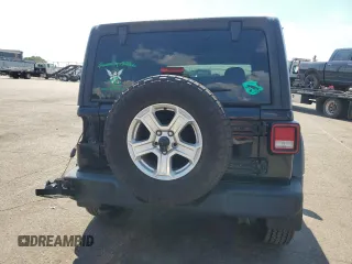 2020 Jeep Wrangler Sport with VIN 1C4GJXAG9LW203468, listed as a Copart auction lot 63586585 with 58,180 mi miles and Salvage title. Bid and sale history available at DreamBid. Image 6.