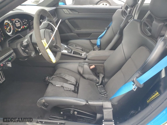 2022 Porsche 911 GT3 with VIN WP0AC2A99NS270229, listed as a Copart auction lot 43208515 with 5,484 mi miles and Salvage Title. Bid and sale history available at carsss.com. Image 7.