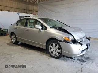 2006 Honda Civic LX with VIN 2HGFA16596H517075, listed as a Copart auction lot 48739855 with 81,174 mi miles and Salvage Title. Bid and sale history available at DreamBid. Image 4.