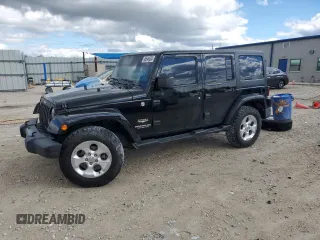 2015 Jeep Wrangler Unlimited Sahara with VIN 1C4BJWEG6FL774968, listed as a Copart auction lot 45646525 with 71,528 mi miles and Salvage Title. Bid and sale history available at carsss.com. Image 1.
