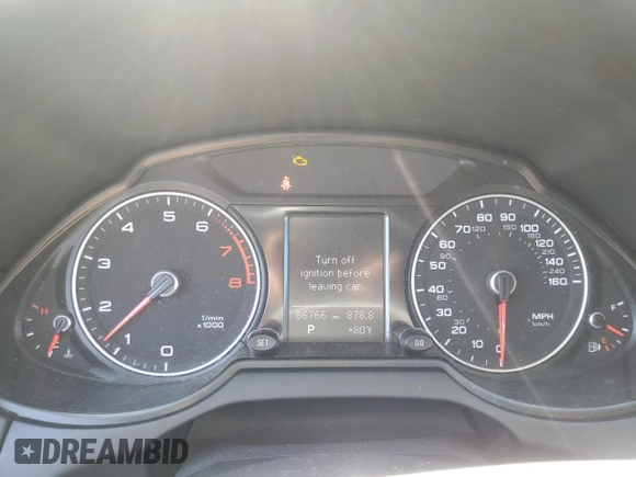 2016 Audi Q5 Premium with VIN WA1C2AFP4GA025662, listed as a Copart auction lot 59624745 with 86,766 mi miles and Clean title. Bid and sale history available at DreamBid. Image 9.
