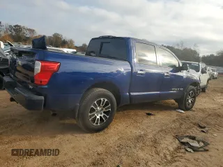 2020 Nissan Titan Platinum Reserve with VIN 1N6AA1EFXLN505021, listed as a Copart auction lot 41728575 with 64,623 mi miles and Salvage title. Bid and sale history available at DreamBid. Image 3.