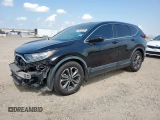 2020 Honda CR-V EX with VIN 5J6RW1H55LA019616, listed as a Copart auction lot 58242425 with 100,787 mi miles and Salvage title. Bid and sale history available at DreamBid. Image 1.