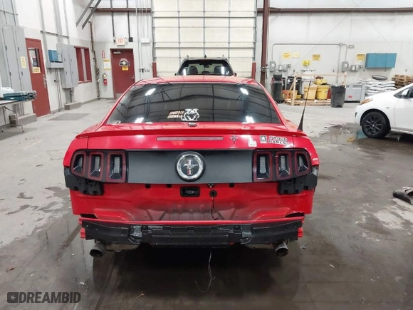 2014 Ford Mustang V6 with VIN 1ZVBP8AMXE5265097, listed as a IAAI auction lot 40945167 with NaN miles. Bid and sale history available at carsss.com. Image 17.