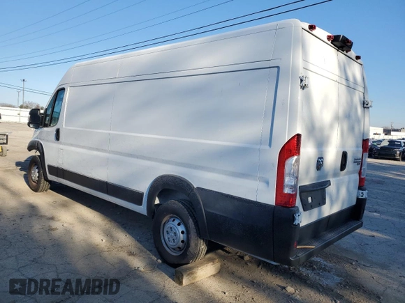 2023 Ram ProMaster Cargo with VIN 3C6MRVJG9PE554470, listed as a Copart auction lot 44228715 with Not Provided miles and Salvage Title. Bid and sale history available at DreamBid. Image 2.