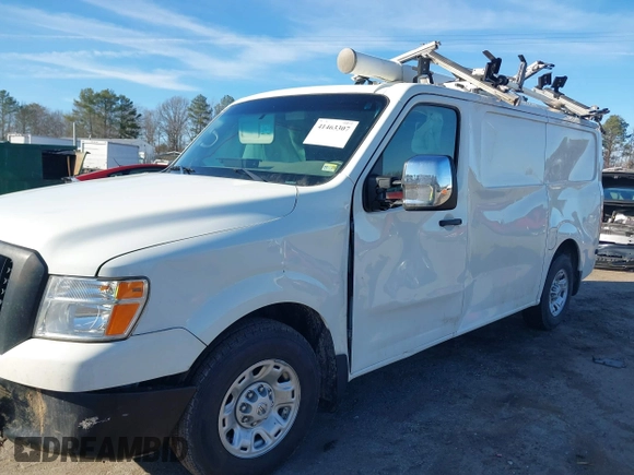 2021 Nissan NV SV with VIN 1N6AF0KY7MN804565, listed as a IAAI auction lot 41463307 with 107,688 mi miles. Bid and sale history available at carsss.com. Image 6.