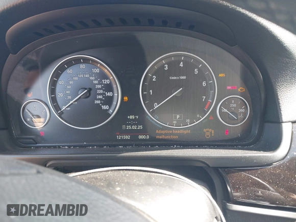 2014 BMW 5 Series 528i with VIN WBA5A5C52ED500696, listed as a IAAI auction lot 41708462 with 121,592 mi miles. Bid and sale history available at carsss.com. Image 7.