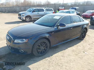 2012 Audi A4 2.0T Premium Plus with VIN WAUFFAFL0CA099852, listed as a IAAI auction lot 42008359 with 187,069 mi miles. Bid and sale history available at carsss.com. Image 2.