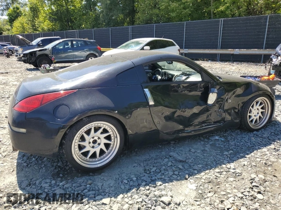 2004 Nissan 350Z Touring with VIN JN1AZ34E54T052703, listed as a Copart auction lot 70016184 with 170,619 mi miles and Salvage Title. Bid and sale history available at carsss.com. Image 3.