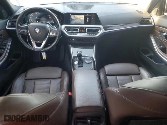 2019 BMW 3 Series 330i xDrive with VIN WBA5R7C56KAJ83409, listed as a Copart auction lot 50089875 with 69,527 mi miles and Salvage Title. Bid and sale history available at carsss.com. Image 8.