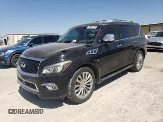 2015 Infiniti QX80 with VIN JN8AZ2NDXF9770443, listed as a Copart auction lot 49982175 with 255,778 mi miles and Clean Title. Bid and sale history available at carsss.com. Image 1.