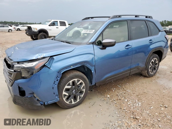 2025 Subaru Forester Premium with VIN JF2SLDDC6SH479168, listed as a Copart auction lot 61087685 with 6,039 mi miles and Non repairable. Bid and sale history available at DreamBid. Image 1.