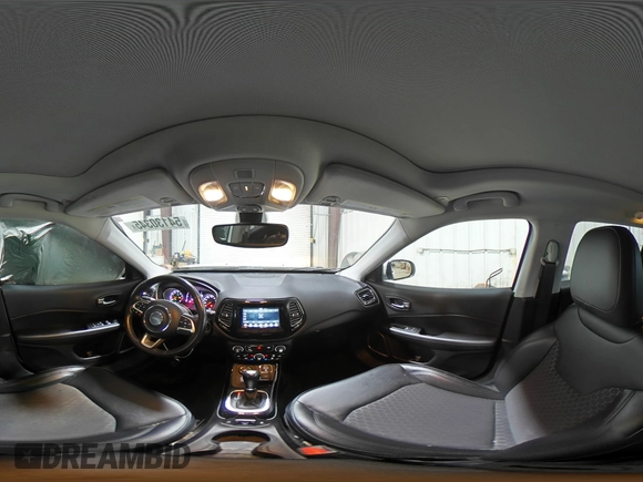 2019 Jeep Compass Altitude z VIN 3C4NJDBB5KT834215, wystawiony jako Copart lot #54130345 z przebiegiem 1 660 mil mil oraz Szkoda całkowita • Salvage title. Historia ofert i sprzedaży dostępna na DreamBid. Obrazek 15.