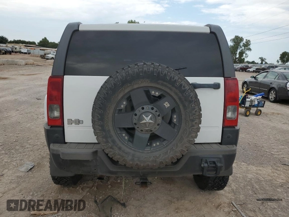 2008 Hummer H3 SUV with VIN 5GTEN13E988136735, listed as a Copart auction lot 65296724 with 216,108 mi miles and Salvage Title. Bid and sale history available at carsss.com. Image 6.
