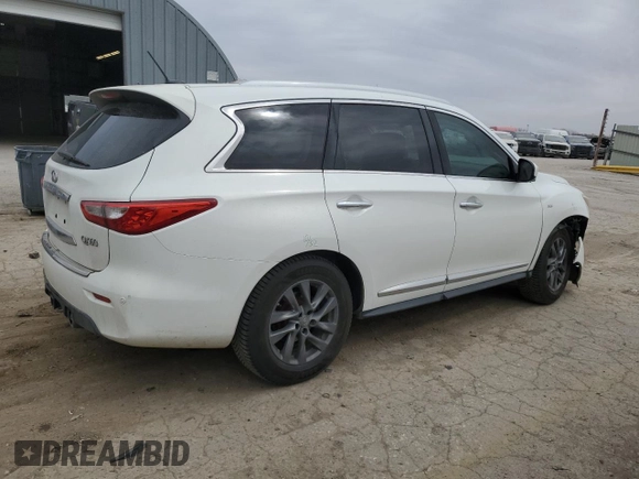 2014 Infiniti QX60 with VIN 5N1AL0MMXEC500130, listed as a Copart auction lot 49145145 with 139,301 mi miles and Salvage title. Bid and sale history available at DreamBid. Image 3.