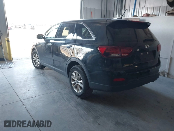 2019 Kia Sorento L with VIN 5XYPG4A35KG586766, listed as a IAAI auction lot 41316871 with 79,575 mi miles. Bid and sale history available at carsss.com. Image 3.