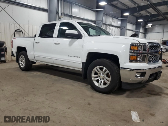 2015 Chevrolet Silverado 1500 LT with VIN 3GCUKREC7FG466872, listed as a Copart auction lot 43591865 with 176,850 mi miles and Salvage Title. Bid and sale history available at DreamBid. Image 4.