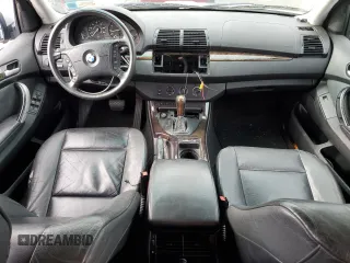 2001 BMW X5 3.0i with VIN WBAFA53561LM65536, listed as a Copart auction lot 84695444 with 122,849 mi miles and Salvage Title. Bid and sale history available at carsss.com. Image 8.