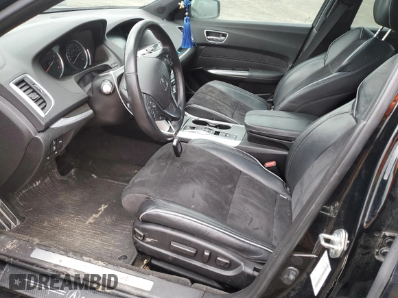 2018 Acura TLX Advance with VIN 19UUB3F82JA800564, listed as a Copart auction lot 58176705 with Not provided miles and Salvage title. Bid and sale history available at DreamBid. Image 7.